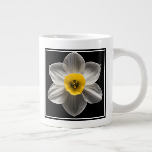 Flowers White Daffodil Flower Giant Coffee Mug