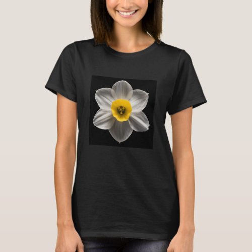 Flowers  White Daffodil Flower T_Shirt