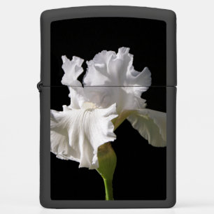 Flowers White Iris Zippo Lighter