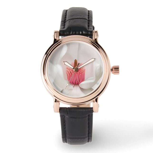Flowers | White Magnolia Watch (Front)