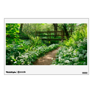 Flowers White Wildflowers in Forest Wall Decal