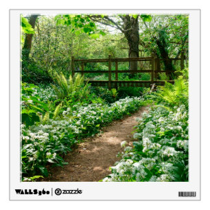 Flowers White Wildflowers in Forest Wall Decal