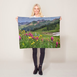 Flowers Wildflowers Durango, Colorado Fleece Blanket