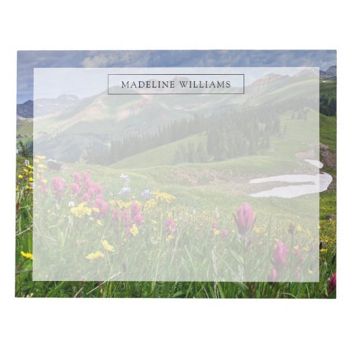 Flowers  Wildflowers Durango Colorado Notepad