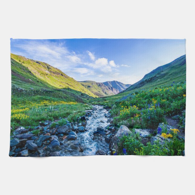 Flowers | Wildflowers in Colorado Kitchen Towel (Horizontal)