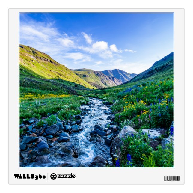 Flowers | Wildflowers in Colorado Wall Decal (Front)