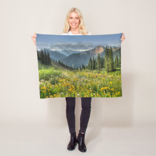 Flowers Wildflowers Silverton Colorado Fleece Blanket
