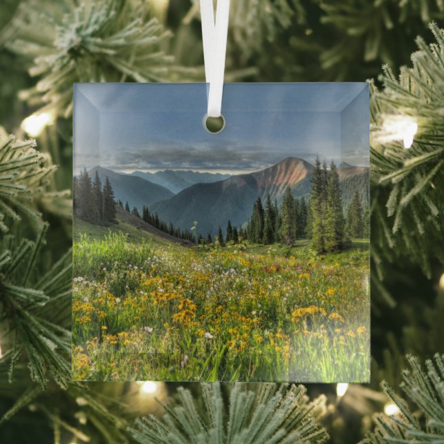 Flowers | Wildflowers Silverton Colorado Glass Ornament (Insitu)