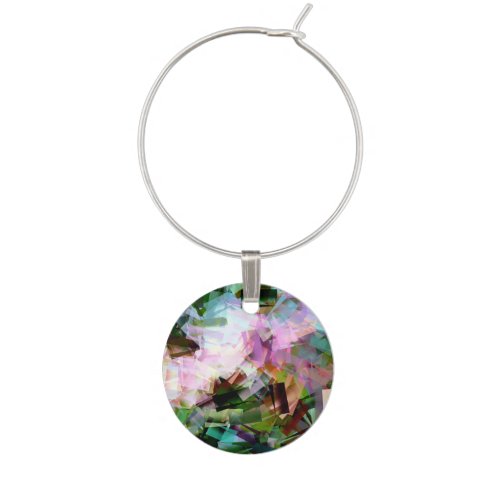 FLOWERS WINE GLASS CHARM