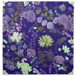 Flowers with an elegant and mysterious atmosphere cloth napkin
