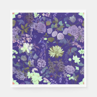 Flowers with an elegant and mysterious atmosphere napkins