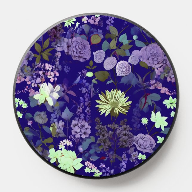 Flowers with an elegant and mysterious atmosphere PopSocket (Popsocket)