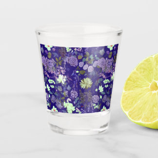 Flowers with an elegant and mysterious atmosphere shot glass