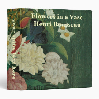 Flowers with Ivy by Henri Rousseau, Vintage Floral Binder