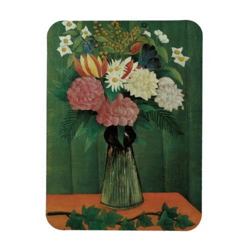 Flowers with Ivy by Henri Rousseau Vintage Floral Magnet