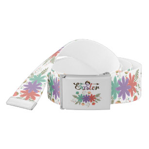 Flowers With Leaves And Bunny Belt