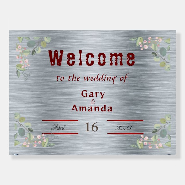 Flowers with Leaves    Foam Board (Front)