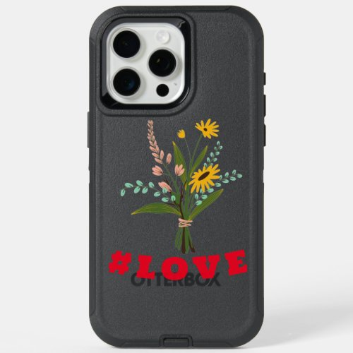 Flowers with love iPhone 15 pro max case