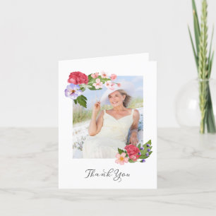 Flowers with Photo Thank You