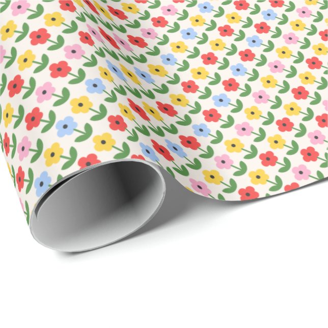 Flowers Wrapping Paper (Roll Corner)