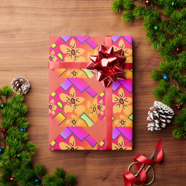 Flowers   Wrapping Paper (Holiday Gift)