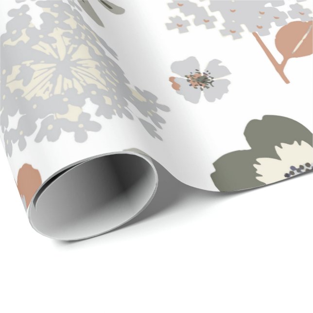 Flowers Wrapping Paper (Roll Corner)