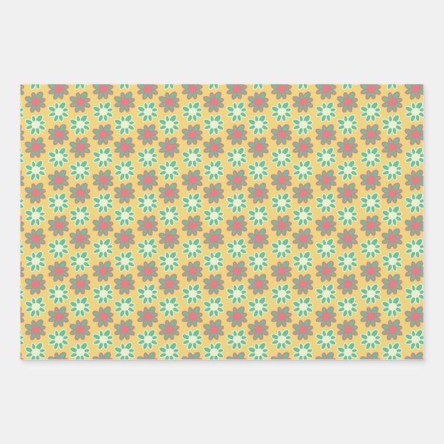 Flowers Wrapping Paper Sheets (Front)