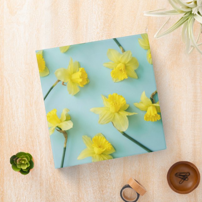 Flowers | Yellow Daffodils 3 Ring Binder (In Situ)