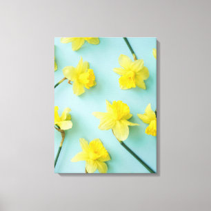Flowers Yellow Daffodils Canvas Print