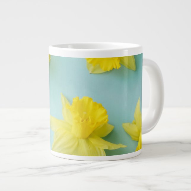 Flowers | Yellow Daffodils Giant Coffee Mug (Front Right)