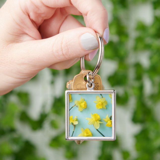 Flowers | Yellow Daffodils Keychain (Hand)