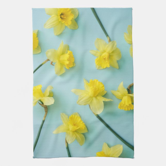 Flowers | Yellow Daffodils Kitchen Towel (Vertical)