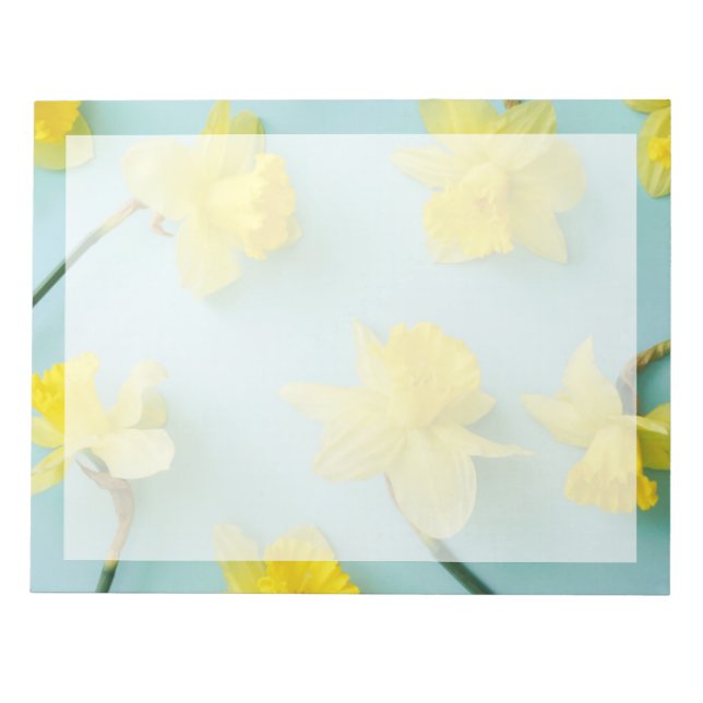 Flowers | Yellow Daffodils Notepad (Front)