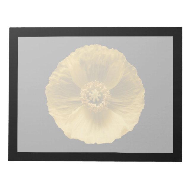 Flowers | Yellow Poppy Notepad (Front)