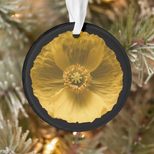 Flowers | Yellow Poppy Ornament (Tree)