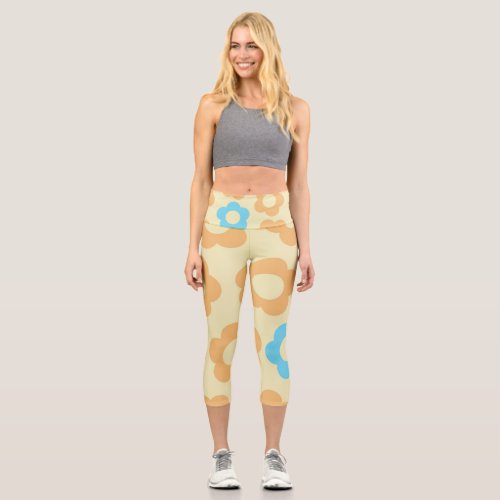 Flowers  Zazzle_Growshop Capri Leggings