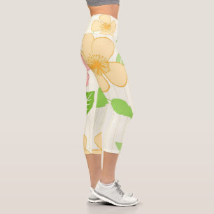 Flowers Zazzle_Growshop. Capri Leggings