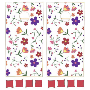 Flowers   Zazzle_Growshop. Cornhole Set