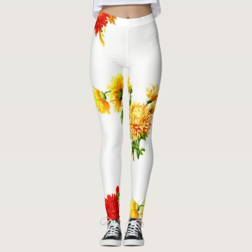 Flowers  Zazzle_Growshop Leggings