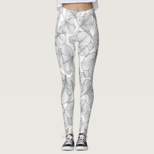 Flowers  Zazzle_Growshop Leggings