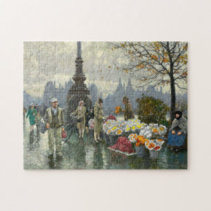 Flowersellers Paul Fischer Jigsaw Puzzle