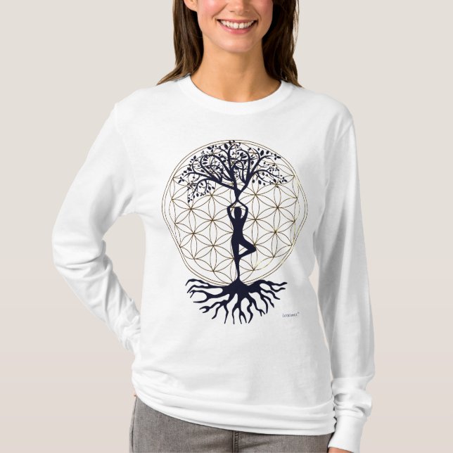 Flowertree of Life Longsleeve T-Shirt (Front)