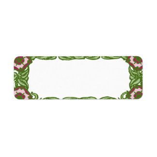 Flowery Border Label