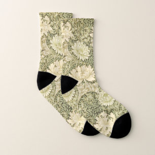 Flowery Chrysanthemum Pattern (by William Morris) Socks