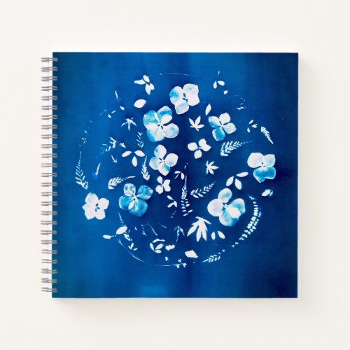 flowery Cyanotype _ A spring air Notebook
