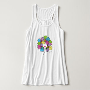 Flowery Girl Women's Flowy Racerback Tank Top