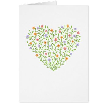 Flowery Heart by AnMi575 at Zazzle