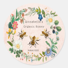 Flowery Honey Label Personalize