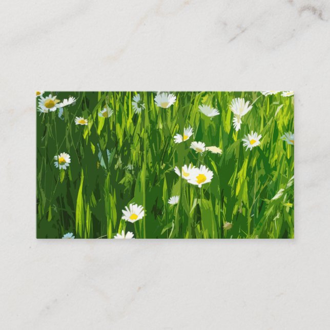 Flowery meadow business card (Front)