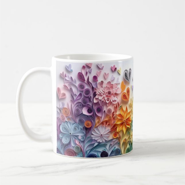 Flowery mug (Left)